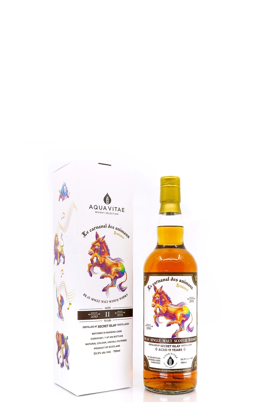 Secret Islay 2010 動物狂歡節 野驢 11年威士忌與原盒
