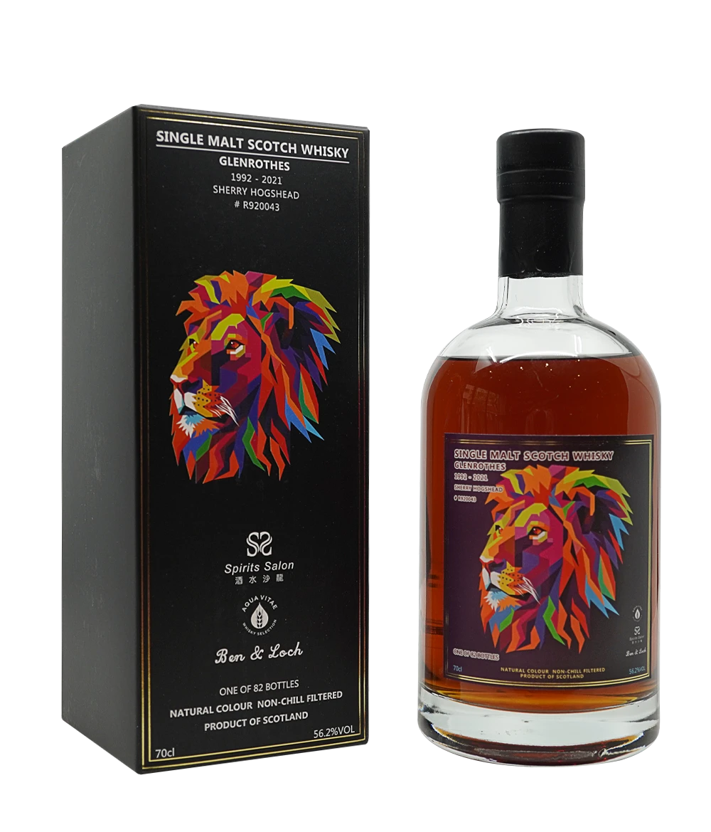 格蘭路思 Glenrothes 1992 29年獅子標威士忌與黑色禮盒