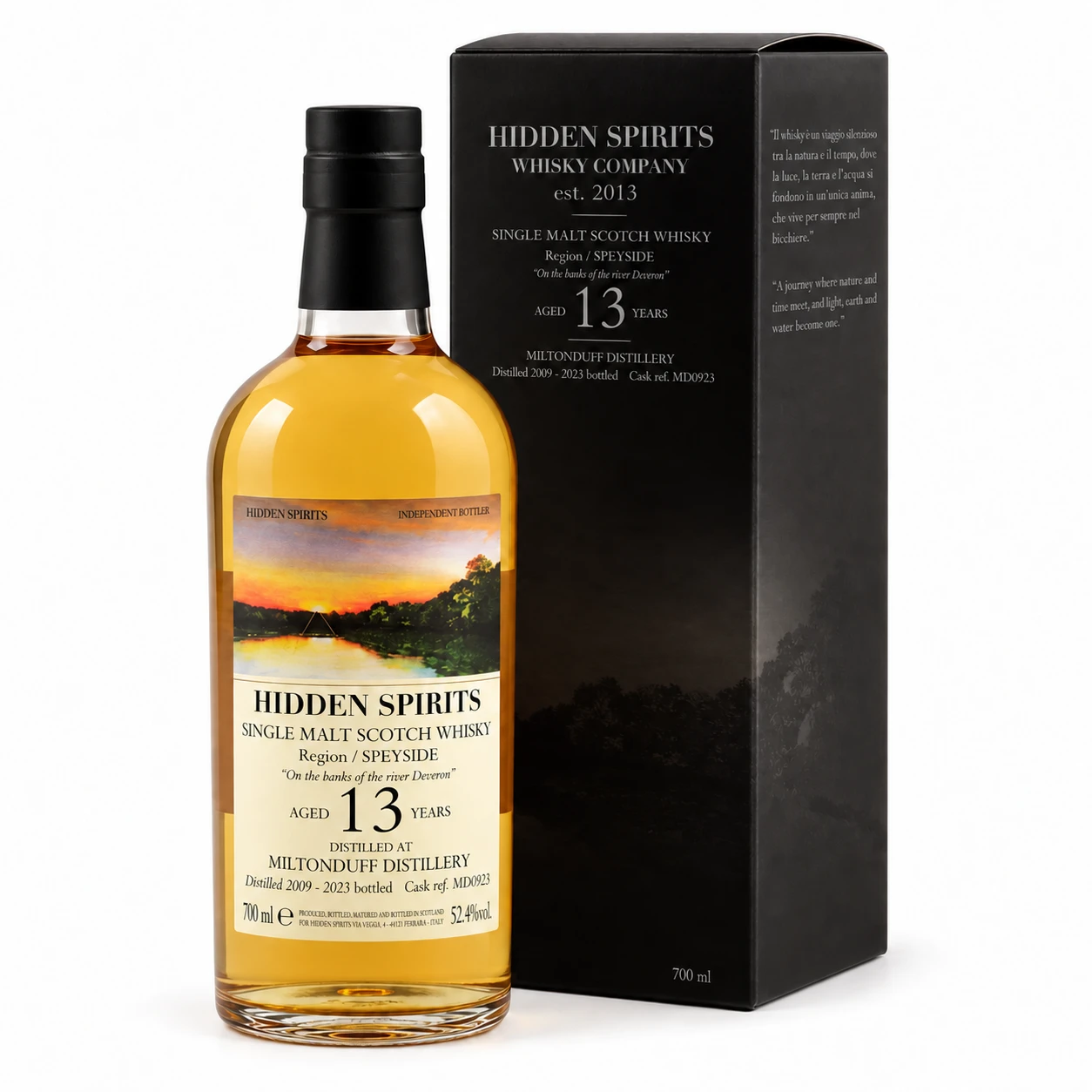 米爾頓道夫 Miltonduff 2009 13年 Hidden Spirits #MD0923 威士忌與外盒商品圖