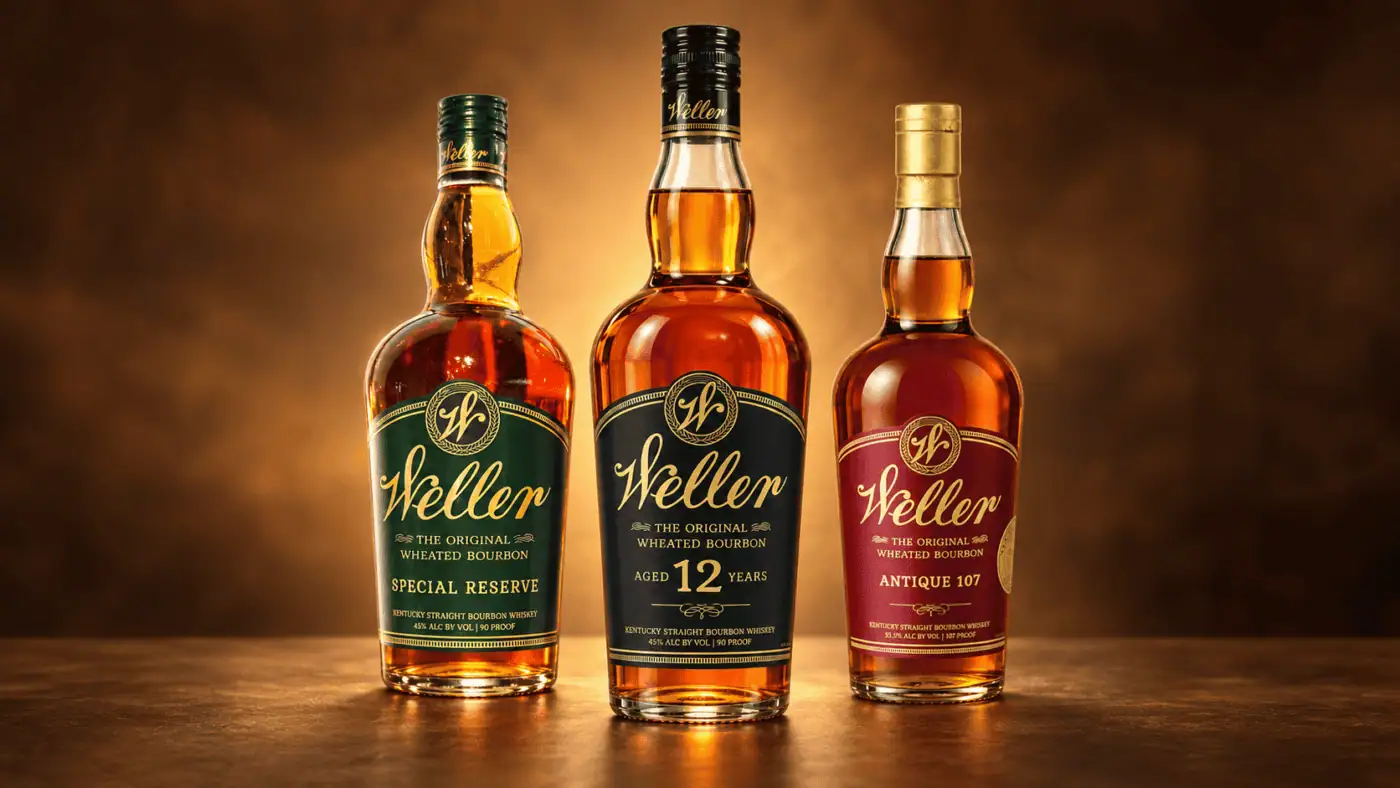 Weller Special Reserve、Weller 12 年與 Antique 107 小麥波本威士忌