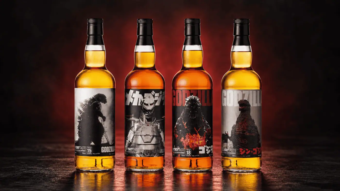 Whisky Taste 哥吉拉聯名威士忌四款主視覺