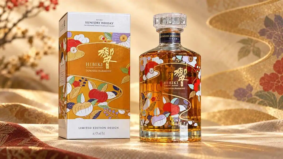 響 繁花京韻 2026 Hibiki Japanese Harmony Chiso 限定藝術瓶與原盒和服風主視覺