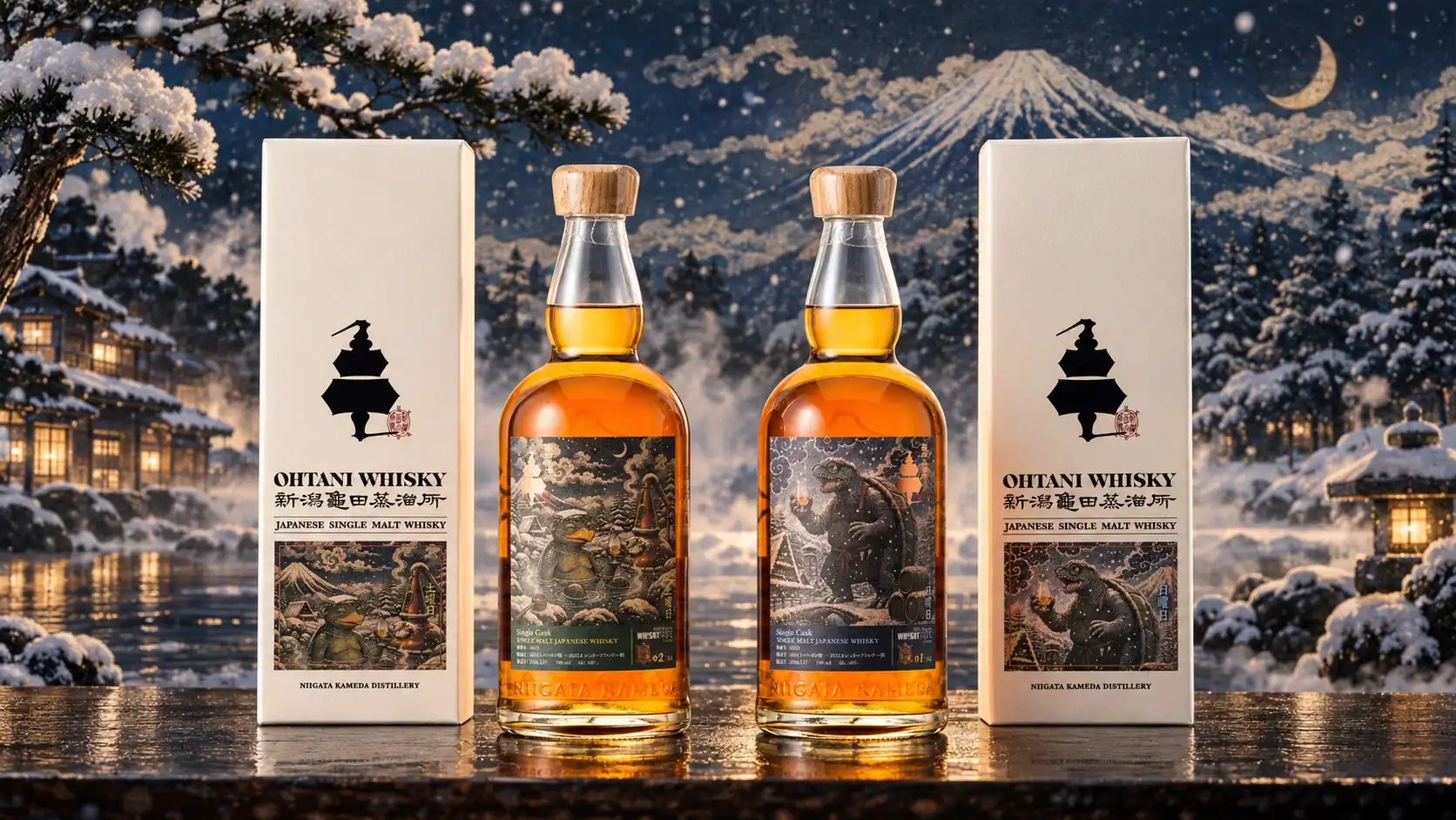 龜田 SH37 河童與龜龍 2026 WHISKY TASTE 雪莉白蘭地桶限定雙標