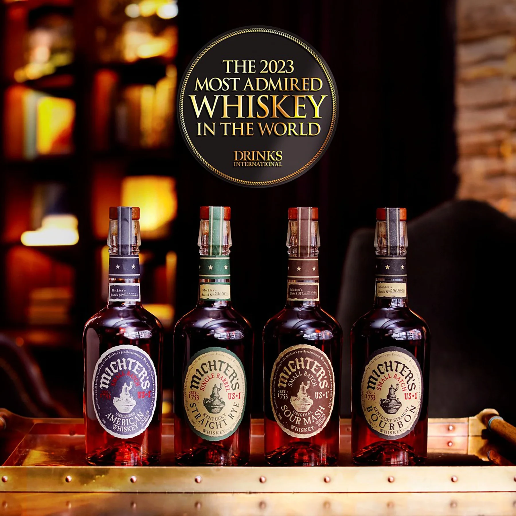 Michter's US★1 四款威士忌與 2023 Most Admired Whiskey 標章