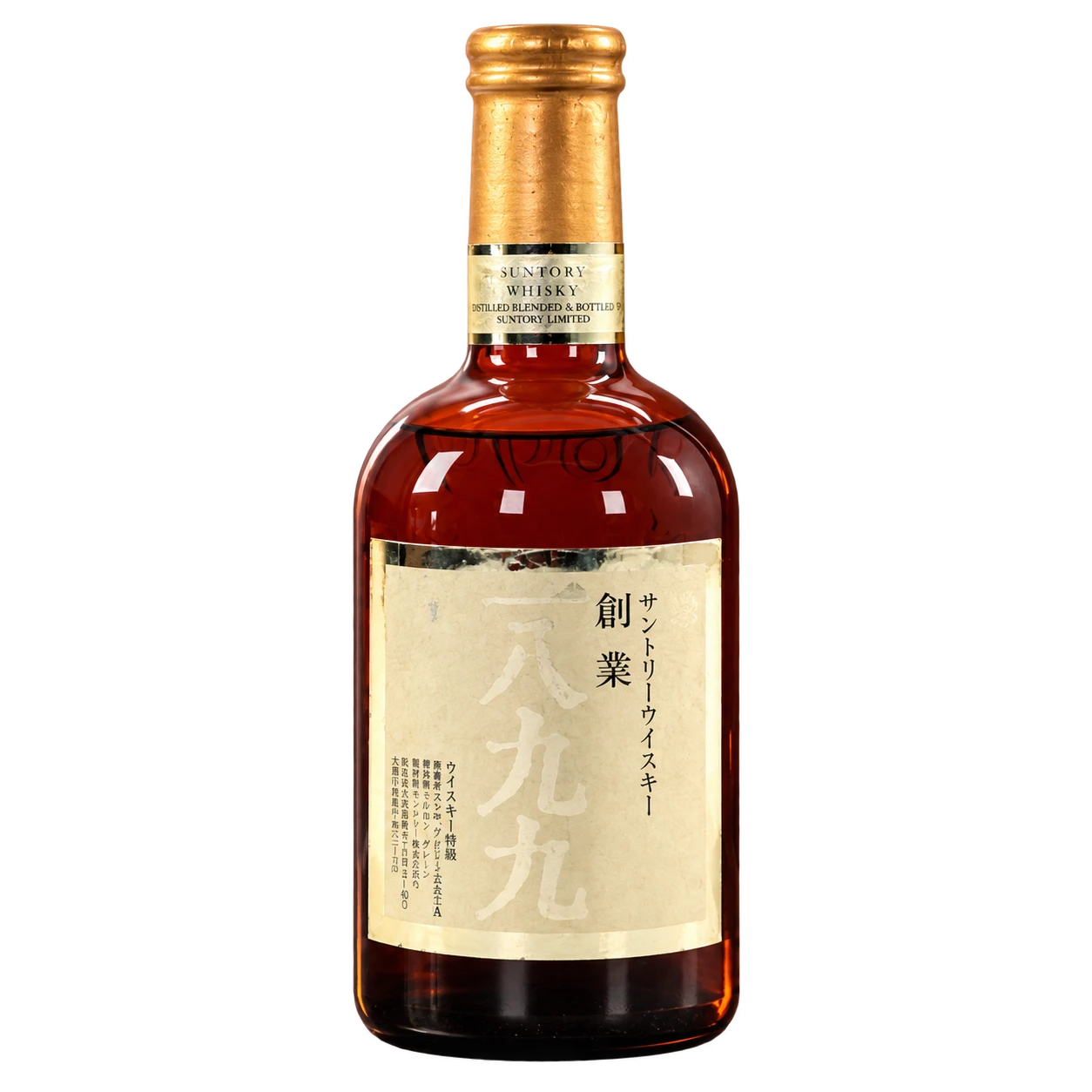三得利 創業一八九九 1983年60週年紀念威士忌 瓶身去背圖