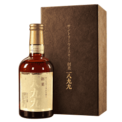 三得利 創業一八九九 1983年60週年紀念威士忌 瓶身與原盒去背圖