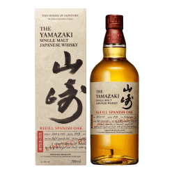 山崎 西班牙橡木 續蘊桶藏版 2026 酒瓶與外盒