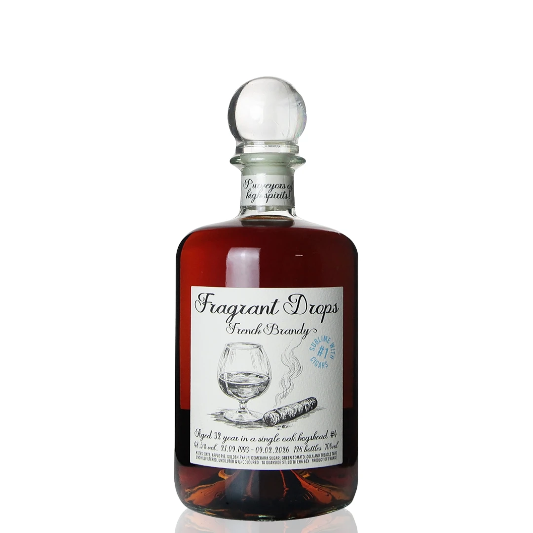 Fragrant Drops, French Brandy, 1993, 2026, 32yo, Hogshead, 48.5%